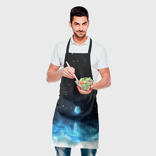 Фартук Синяя светящееся краска / 3D-принт – фото 2