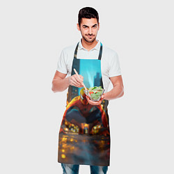 Фартук кулинарный Человек паук на старте, цвет: 3D-принт — фото 2
