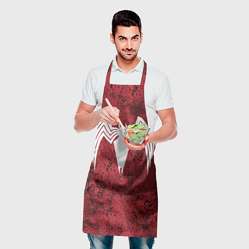 Фартук Знак венома на красном / 3D-принт – фото 2