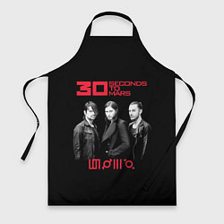 Фартук кулинарный 30 Seconds to Mars poster, цвет: 3D-принт