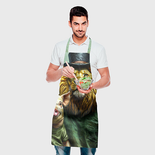 Фартук Лев со свиньей / 3D-принт – фото 2