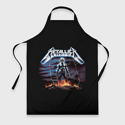 Фартук кулинарный Metallica - neon fantasy, цвет: 3D-принт