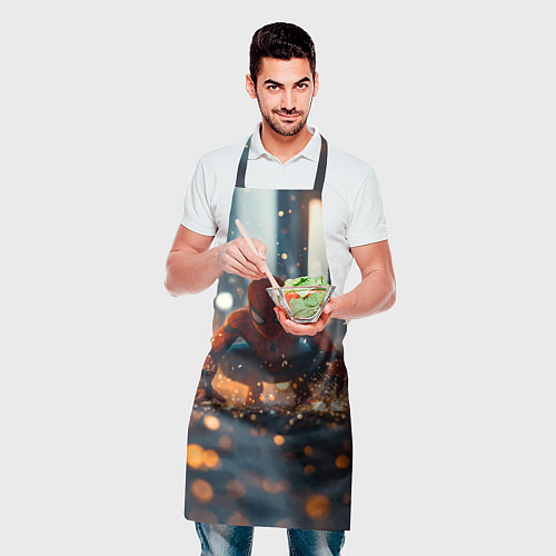 Фартук Человек паук и золотая пыльца / 3D-принт – фото 2