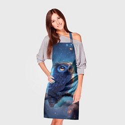 Фартук кулинарный Сова на фоне ночного неба, цвет: 3D-принт — фото 2
