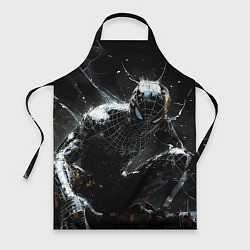 Фартук кулинарный Человек-паук в черном костюме, цвет: 3D-принт