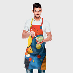 Фартук кулинарный Динамичный красочный паттерн, цвет: 3D-принт — фото 2