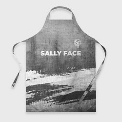 Фартук кулинарный Sally Face - grey gradient посередине, цвет: 3D-принт