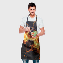 Фартук кулинарный Золотая лава текстура, цвет: 3D-принт — фото 2
