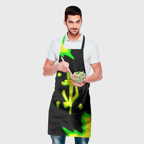 Фартук Doom огненное лого краски / 3D-принт – фото 2