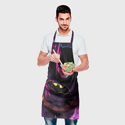 Фартук кулинарный Бэтмен в фиолетовом свете, цвет: 3D-принт — фото 2