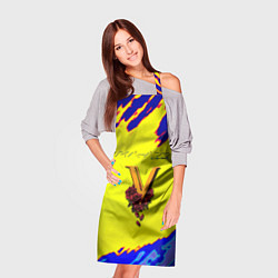 Фартук кулинарный Cyberpunk краски неоновые, цвет: 3D-принт — фото 2