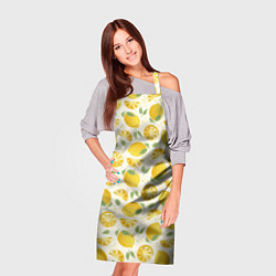 Фартук кулинарный Сочные лимоны - паттерн, цвет: 3D-принт — фото 2
