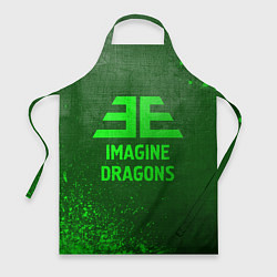 Фартук кулинарный Imagine Dragons - green gradient, цвет: 3D-принт