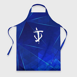 Фартук кулинарный Doom blue poly, цвет: 3D-принт