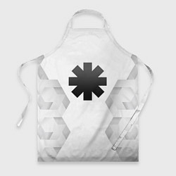 Фартук кулинарный Red Hot Chili Peppers white poly, цвет: 3D-принт