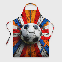 Фартук Футбольный мяч в ярких линиях