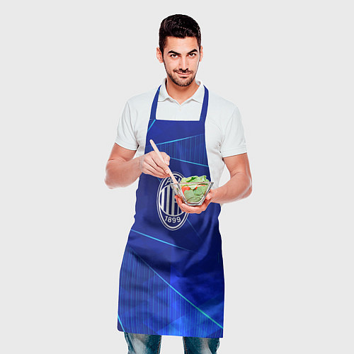 Фартук AC Milan blue poly / 3D-принт – фото 2