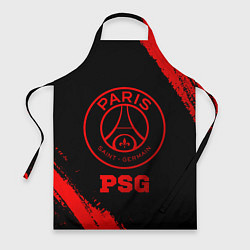 Фартук кулинарный PSG - red gradient, цвет: 3D-принт
