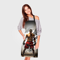 Фартук кулинарный Боксер в красном, цвет: 3D-принт — фото 2