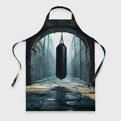 Фартук Боксерская груша на черном