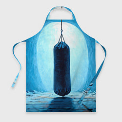 Фартук Боксерская груша на синем
