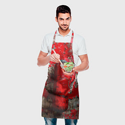 Фартук кулинарный Красная боксерская груша, цвет: 3D-принт — фото 2