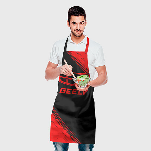 Фартук Geely - red gradient / 3D-принт – фото 2
