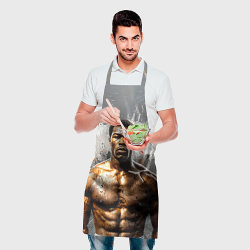 Фартук Мухаммед Али на сером / 3D-принт – фото 2