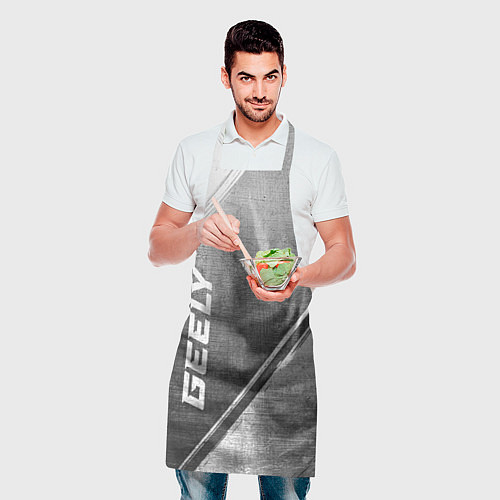 Фартук Geely - grey gradient вертикально / 3D-принт – фото 2