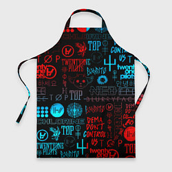 Фартук кулинарный Twenty one pilots rock pattern, цвет: 3D-принт