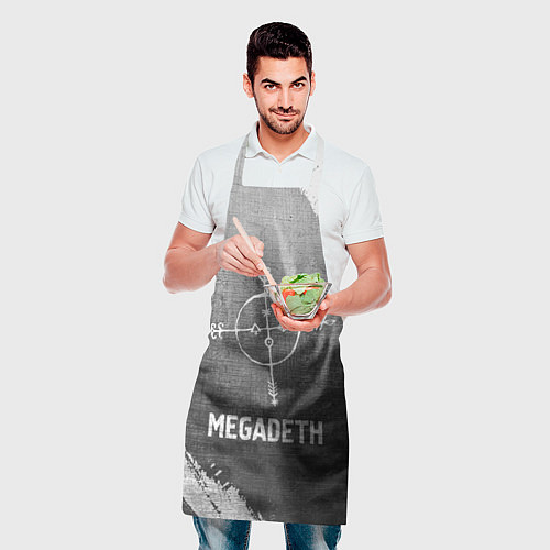 Фартук Megadeth - grey gradient / 3D-принт – фото 2