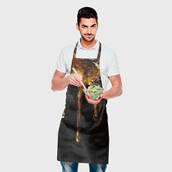 Фартук кулинарный Стекающий мед - текстура, цвет: 3D-принт — фото 2