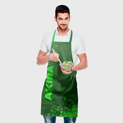 Фартук Akira - green gradient вертикально / 3D-принт – фото 2