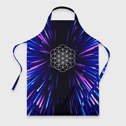 Фартук кулинарный Coldplay neon energy, цвет: 3D-принт