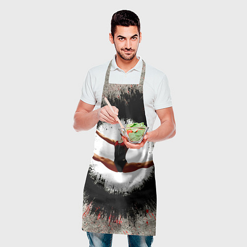 Фартук Воздушная гимнастика на сером / 3D-принт – фото 2