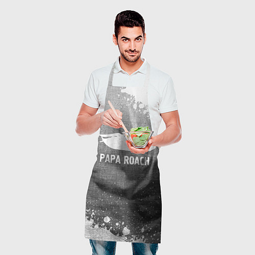 Фартук Papa Roach - grey gradient / 3D-принт – фото 2