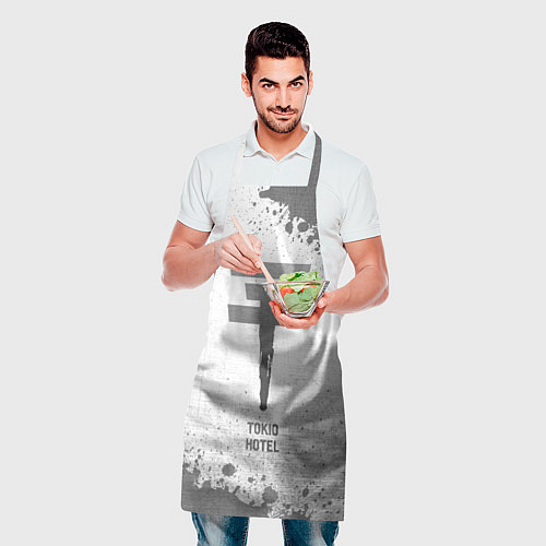Фартук Tokio Hotel - white gradient / 3D-принт – фото 2