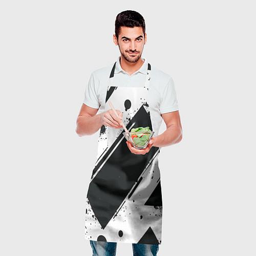 Фартук Color black white / 3D-принт – фото 2
