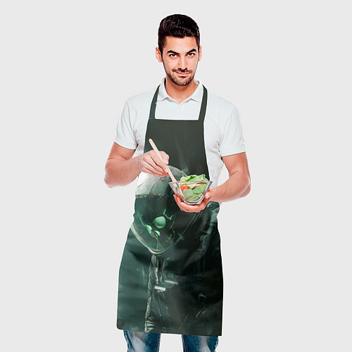 Фартук Скелет космонавта в космосе / 3D-принт – фото 2