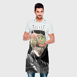 Фартук кулинарный Генос one punch man, цвет: 3D-принт — фото 2