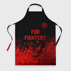 Фартук кулинарный Foo Fighters - red gradient посередине, цвет: 3D-принт