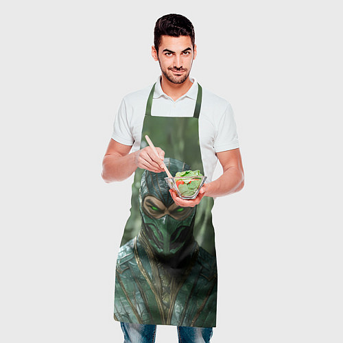 Фартук Рептилия с зелеными глазами / 3D-принт – фото 2