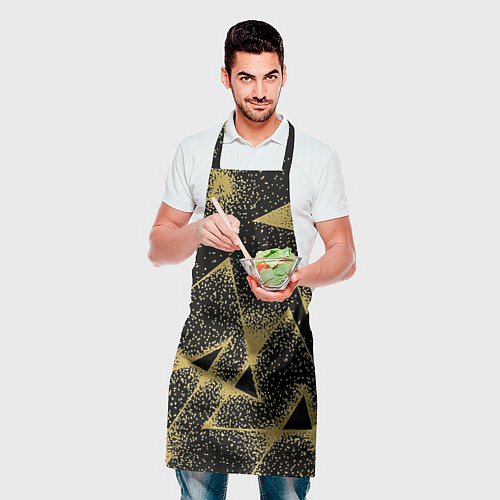 Фартук Triangle yellow with dots / 3D-принт – фото 2