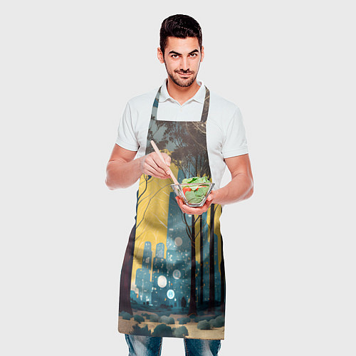 Фартук Дома и цифровой лес / 3D-принт – фото 2