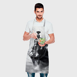 Фартук кулинарный Спартанский воин среди львов, цвет: 3D-принт — фото 2