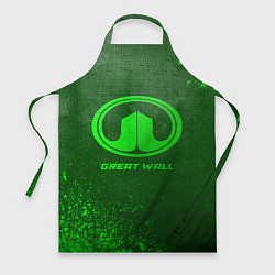Фартук кулинарный Great Wall - green gradient, цвет: 3D-принт