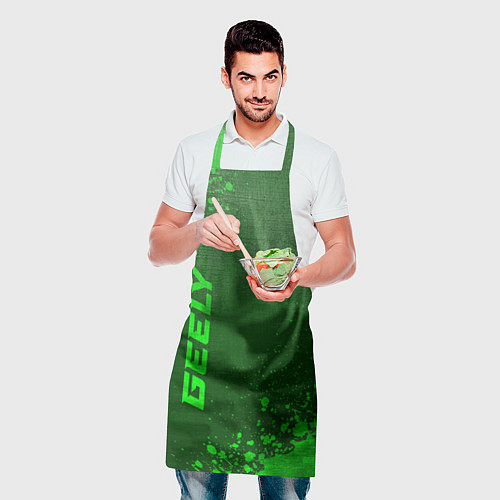 Фартук Geely - green gradient вертикально / 3D-принт – фото 2