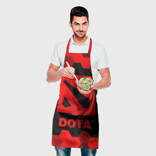 Фартук Dota - red gradient / 3D-принт – фото 2
