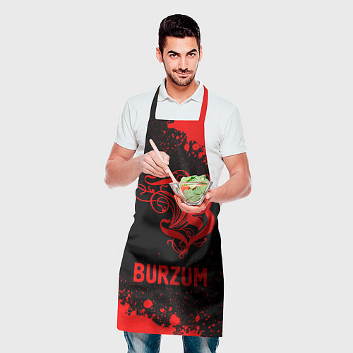 Фартук Burzum - red gradient / 3D-принт – фото 2