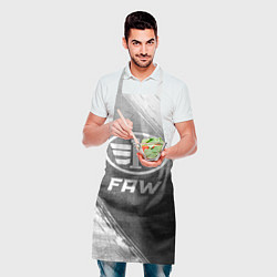 Фартук кулинарный FAW - grey gradient, цвет: 3D-принт — фото 2